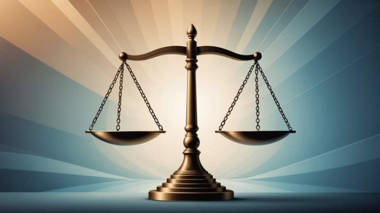 Balanced scales and interlocking hands symbolizing social justice and equality in Australia.