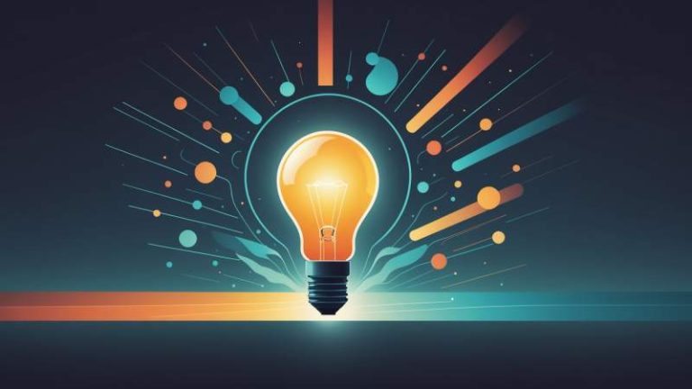 An abstract vector illustration showing glowing light bulb and rays symbolizing light and energy for International Day of Light in Australia.