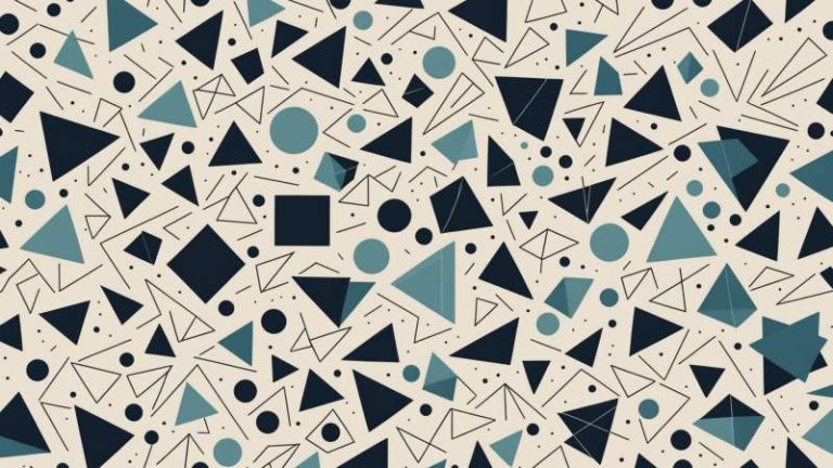 An abstract illustration of scattered geometric shapes and irregular lines representing chaos and disorder for an Australian holiday.
