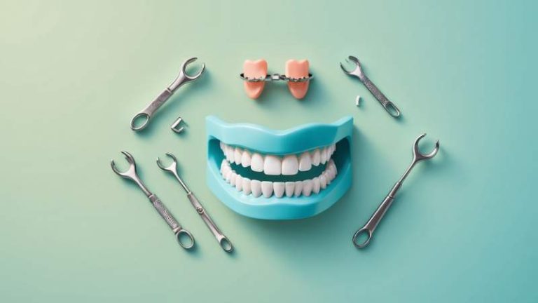 Illustration of dental retainers and orthodontic tools symbolizing International Retainer Day in Australia.