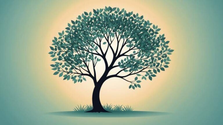 A stylized eucalyptus tree illustration symbolizing Australian Tree Day with clean vector art and soft shadows.