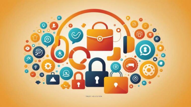 An elegant vector illustration showing symbolic customer service icons like a handshake, shopping bag, and headset with a eucalyptus leaf in the background, representing International Client Day in Australia.