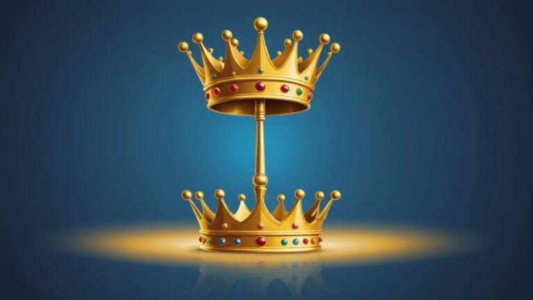 An elegant vector illustration showing a golden crown and imperial scepter with an outline of Australia symbolizing the Empire Day holiday.