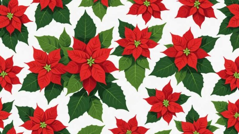 A vibrant red poinsettia plant with green leaves symbolizing the holiday season in Australia.
