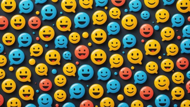 A collection of colorful emoji icons floating against a soft glowing background symbolizing digital communication for World Emoji Day in Australia.